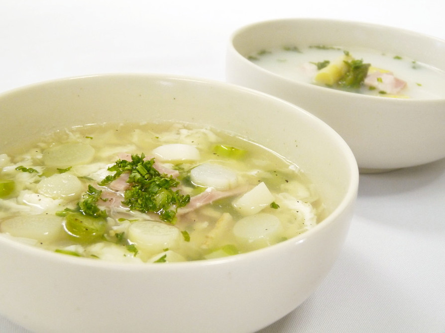 エコレシピ★アスパラ茹で汁 DE スープの画像