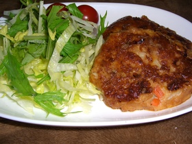 ダイエットにも♪照り焼き豆腐バーグ