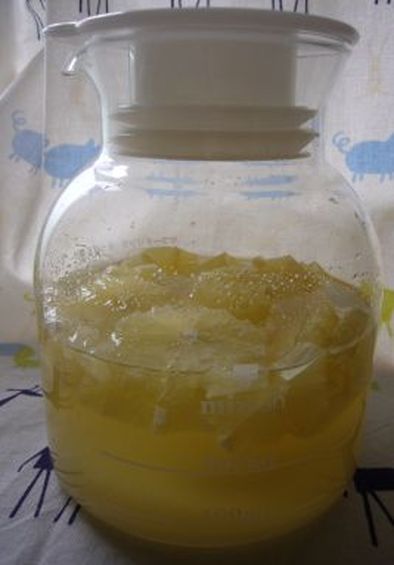 さわやか～♪　リンゴ酢でレモンサワーの写真