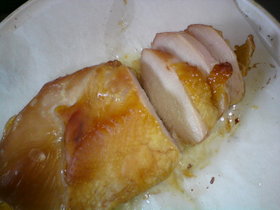 鶏むね肉で焼豚みたいなローストチキン