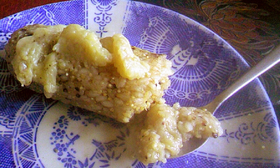 ココナツ雑穀ご飯のもっちりタイ風スイーツ