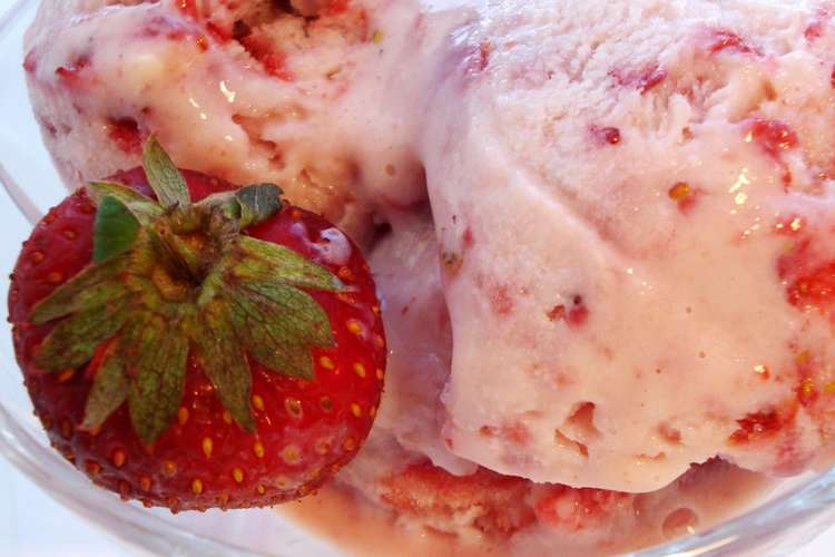 生クリーム不要 苺みるくヨーグルトアイス レシピ 作り方 By Spain クックパッド