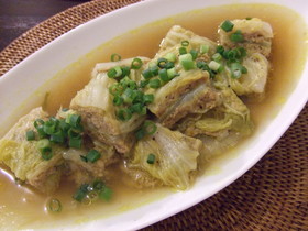 ☆白菜の重ね蒸しカレー風味☆