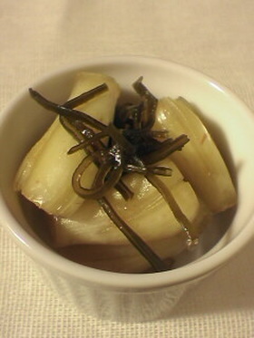らっきょうの塩昆布漬け