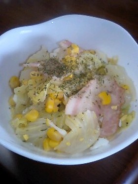 キャベツとコーンのコンソメ煮★