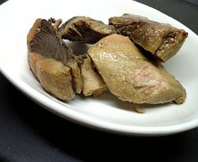 節約 血合いの酢醤油煮