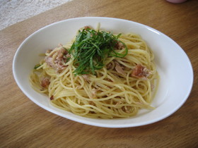 梅しそパスタ