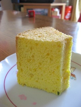 つぶつぶ感あるかぼちゃシフォン
