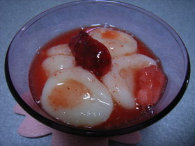 梅いちご白玉
