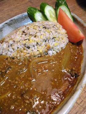 夏野菜のキーマカレー!♪
