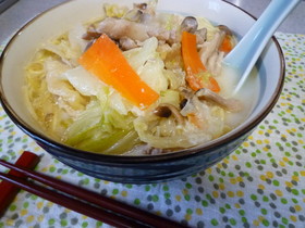 ☆がらスープであっさり豆乳ラーメン☆