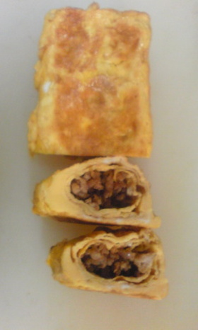 鶏そぼろ入り玉子焼き