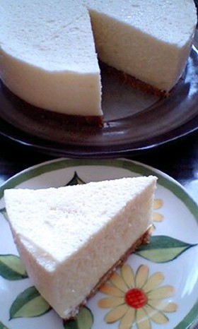 卵白消費☆ふわふわレア豆腐ケーキ♪