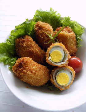 豚肉のしそうずらフライ マヨネーズ風味