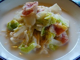 白菜とえのきのおからクリームスープ煮