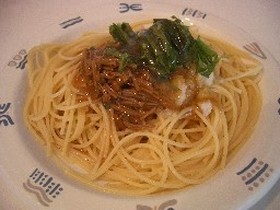 ツナとなめたけのおろしパスタ