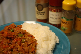 即席キーマカレー
