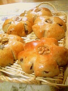 くるみレーズンパン♪