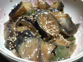 なすとピーマンの味噌炒め煮