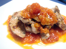豚ヒレ肉のソテー トマトソース