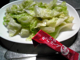 キャベツだけ炒め