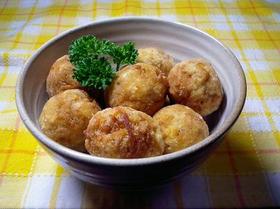 焼きそば入りおから団子