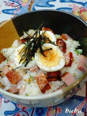エコなゴロゴロ焼豚飯