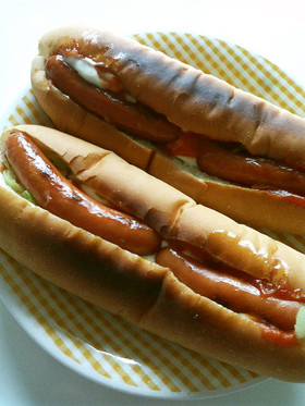 冷めても美味しい^^ホットドッグ!