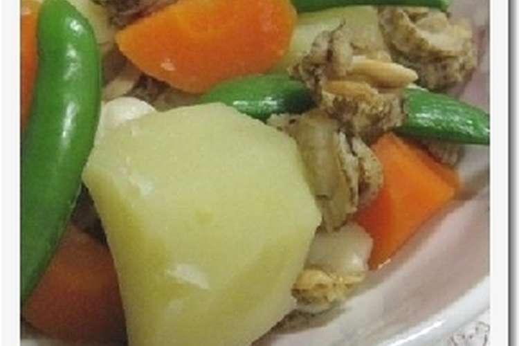 ホタテとじゃがいも 人参煮 レシピ 作り方 By Umemodoki クックパッド 簡単おいしいみんなのレシピが354万品