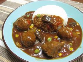 トマトのころころミートボールハヤシ