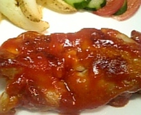 ぷりぷり♪鶏のケチャップ焼き〜簡単〜