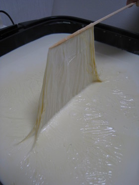 トロリ~ン☆ホットプレートで本格湯葉