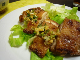 鶏肉の香味ドレッシングかけ