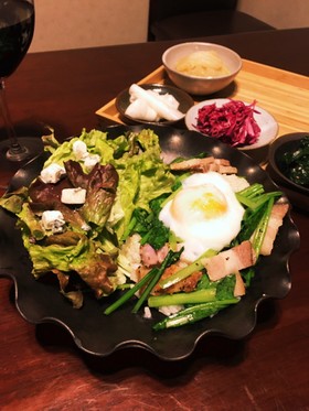 お手軽レシピ!簡単小松菜カフェ風ごはん