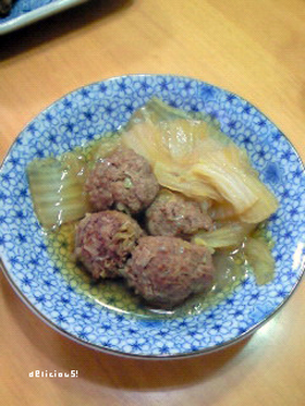 肉団子と白菜の煮込み