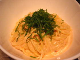 簡単にお店の味☆明太クリームパスタ