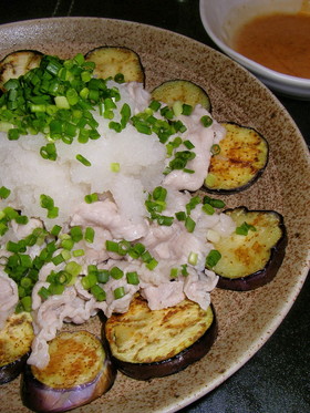 焼きなすと豚しゃぶのさっぱりおろしポン酢