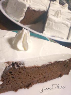 大絶賛❤チョコスフレケーキ