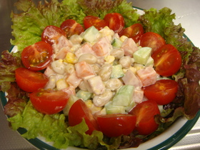 大豆のコロコロサラダ