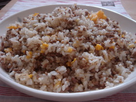 あらっ簡単(^-^)肉味噌チャーハン♪