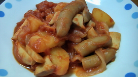 トマト缶で簡単煮込み☆