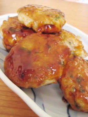 叩きれんこん入りハンバーグ
