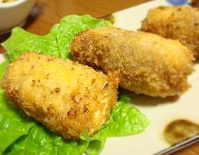 ポン酢でさっぱり♪ 肉巻き豆腐カツ
