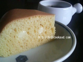 炊飯器deチーズinホットケーキ