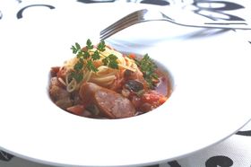 レンジでエコ!簡単トマトパスタ