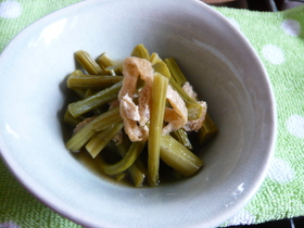 旬♪わらびと油揚げの炒め煮