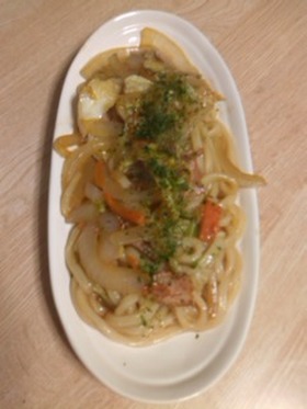 簡単焼きうどん