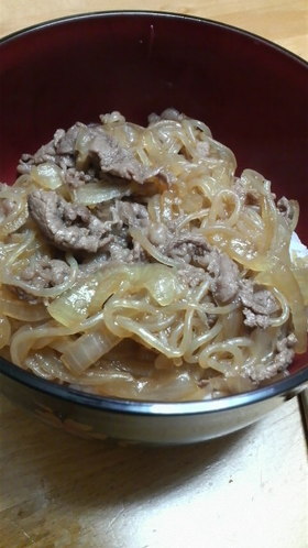 初心者も簡単♪ナイス牛丼