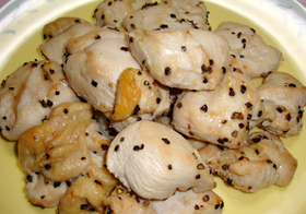 鶏胸肉で簡単☆焼き鳥の塩味風味♪