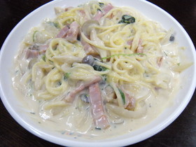 米粉で簡単クリームパスタ♡